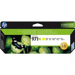 HP 971XL OFFICEJET INK CARTRIDGE HIGH YIELD YELLOW CN628AA