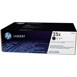HP 25X LASERJET TONER CARTRIDGE HIGH YIELD BLACK CF325X