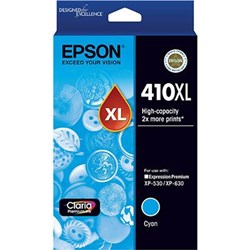 EPSON 410XL CLARIA PREMIUM INK CARTRIDGE HIGH YIELD CYAN