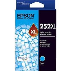 EPSON 252XL DURABRITE ULTRA INK CARTRIDGE HIGH YIELD CYAN
