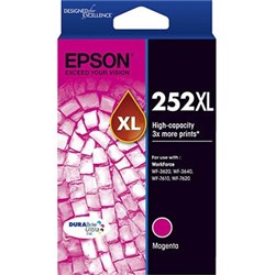 EPSON 252XL DURABRITE ULTRA INK CARTRIDGE HIGH YIELD MAGENTA