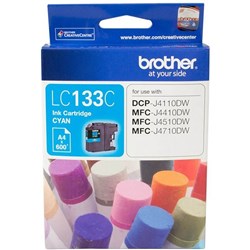 BROTHER LC-133C INK CARTRIDGE CYAN