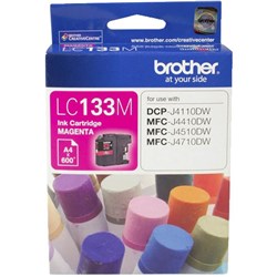 BROTHER LC-133M INK CARTRIDGE MAGENTA
