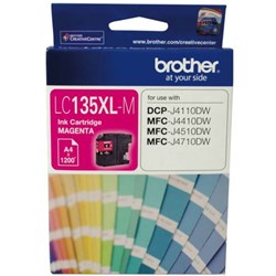 BROTHER LC-135XLM INK CARTRIDGE HIGH YIELD MAGENTA