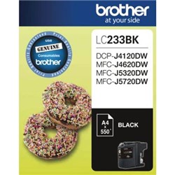 BROTHER LC-233BK INK CARTRIDGE BLACK