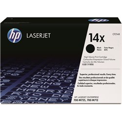 HP 14X LASERJET TONER CARTRIDGE HIGH YIELD BLACK CF214X