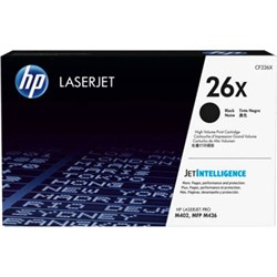 HP 26X LASERJET TONER CARTRIDGE HIGH YIELD BLACK CF226X