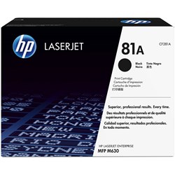 HP 81A LASERJET TONER CARTRIDGE BLACK CF281A