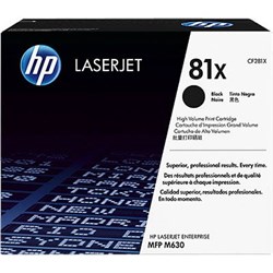 HP 81X LASERJET TONER CARTRIDGE HIGH YIELD BLACK CF281X