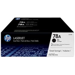 HP 78A LASERJET TONER CARTRIDGE TWIN PACK BLACK CE278AD