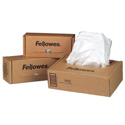 FELLOWES POWERSHRED SHREDDER WASTE BAGS FOR HOUSEHOLD / DESKSIDE & SOHO SHREDDERS