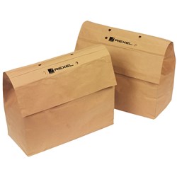REXEL RECYCLABLE AUTO+100 SHREDDER BAG 26L PACK OF 20 BROWN