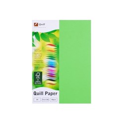 QUILL COLOUR COPY PAPER A4 80GSM LIME PACK OF 100