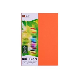 QUILL COLOUR COPY PAPER A4 80GSM ORANGE PACK OF 100