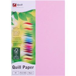 QUILL COLOUR COPY PAPER A4 80GSM MUSK REAM OF 500