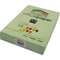 RAINBOW OFFICE COPY PAPER A4 80GSM MINT REAM OF 500
