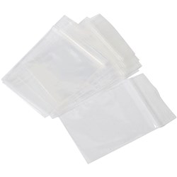 CUMBERLAND PRESS SEAL PLASTIC BAGS 40 X 50MM 40 MICRON CLEAR PACK OF 100