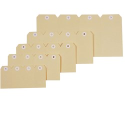 ESSELTE SHIPPING TAGS NO. 2 40 X 82MM BUFF BOX OF 1000