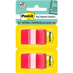 POST-IT 680-RD2 FLAGS TWIN PACK 25X43MM RED PACK OF 2