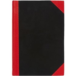 CUMBERLAND BLACK & RED NOTEBOOK GLOSS A4 200 LEAF