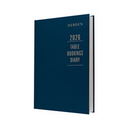 DEBDEN TABLE BOOKINGS DIARY A4 2 PAGES TO A DAY BLUE