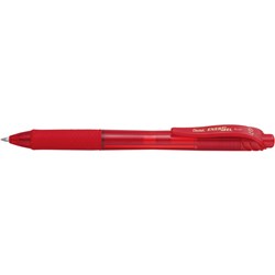 PENTEL BL107 ENERGEL X GEL PEN RETRACTABLE FINE 0.7MM RED