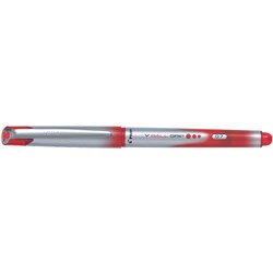 PILOT V-BALL LIQUID INK PEN ROLLERBALL GRIP FINE 0.7MM RED