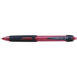 UNI SN227 POWER TANK BALLPOINT PEN RETRACTABLE FINE 0.7MM RED