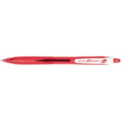 PILOT REXGRIP BEGREEN BALLPOINT PEN RETRACTABLE MEDIUM 1MM RED