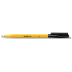 STAEDTLER 430 STICK BALLPOINT PEN FINE 0.7MM BLACK