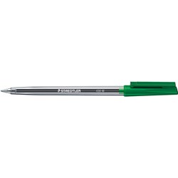 STAEDTLER 430 STICK BALLPOINT PEN MEDIUM 1MM GREEN