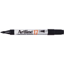 ARTLINE 17 PERMANENT INDUSTRIAL MARKER BULLET 1.5MM BLACK