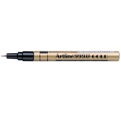 ARTLINE 999XF METALLIC PERMANENT MARKER XTRA FINE BULLET 0.8MM GOLD