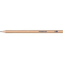 STAEDTLER NATURAL GRAPHITE PENCILS 2B PACK OF 12