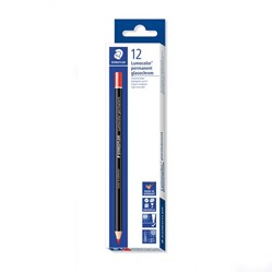 STAEDTLER 108 LUMOCOLOR GLASOCHROM PERMANENT PENCIL RED