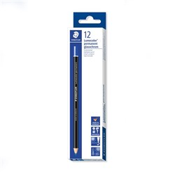 STAEDTLER 108 LUMOCOLOR GLASOCHROM PERMANENT PENCIL BLUE