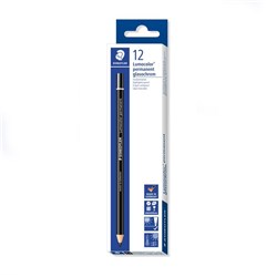 STAEDTLER 108 LUMOCOLOR GLASOCHROM PERMANENT PENCIL BLACK