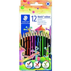STAEDTLER NORIS COLOUR PENCILS ASSORTED PACK OF 12