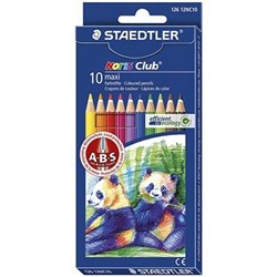 STAEDTLER NORIS MAXI LEARNER COLOURED PENCILS ASSORTED PACK OF 10
