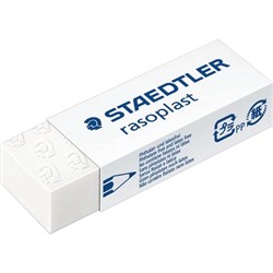 STAEDTLER RASOPLAST ERASER 65X23X13MM LARGE FOR PENCIL