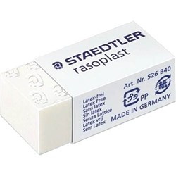 STAEDTLER RASOPLAST ERASER 33X16X13MM SMALL FOR PENCIL