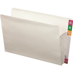 AVERY LATERAL SHELF WALLET CONCERTINA 100MM LEGAL WHITE BOX OF 25