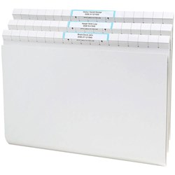 AVERY FOOLSCAP QUICKVUE FILES 367X242MM WHITE BOX OF 50