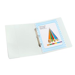MARBIG CLEARVIEW INSERT BINDER A3 4D RING 50MM WHITE