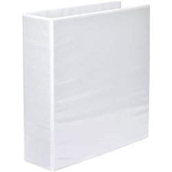 MARBIG CLEARVIEW INSERT BINDER A4 2D RING 65MM WHITE