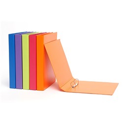 MARBIG BINDER A4 2D RING 25MM SUMMER COLOUR ORANGE