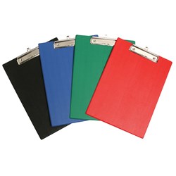 MARBIG PVC CLIPBOARD FOOLSCAP RED