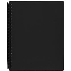 MARBIG DISPLAY BOOK A4 REFILLABLE 20 POCKET BLACK