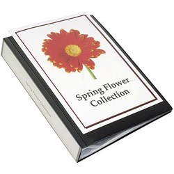 MARBIG CLEARVIEW DISPLAY BOOK A4 50 POCKET INSERTABLE COVER BLACK
