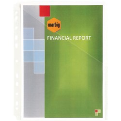 MARBIG EASY ACCESS DOCUMENT HOLDER A4 PACK OF 10
